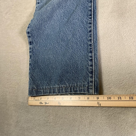 Vintage Levis 517 Jeans Mens 36x28 Blue Denim Bootcut Distressed Light Wash - Picture 7 of 13